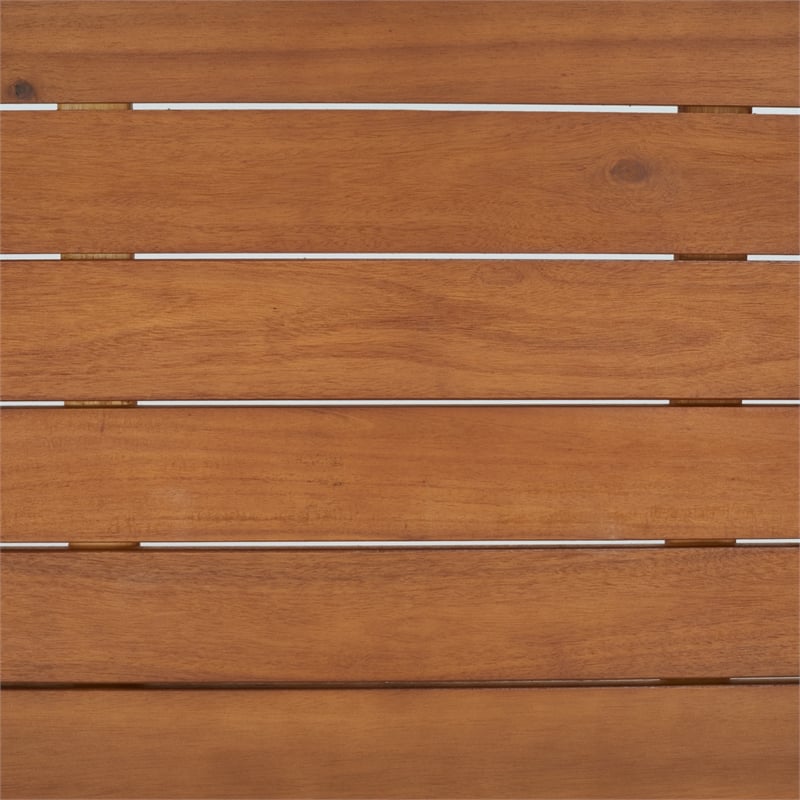 Safavieh Alda 4 Pc Wood Living Set in Natural / Navy