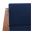 Safavieh Alda 4 Pc Wood Living Set in Natural / Navy