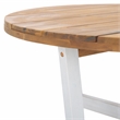 Safavieh Leo Round Wood Coffee Table 4 Legs in Natural / White