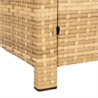 Safavieh Vellor 4 Pc Wicker and Rattan Living Set in Natural / White