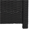 Safavieh Vellor 4 Pc Wicker and Rattan Living Set in Black / Light Gray