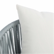 Safavieh Jorda 4Pc Steel and Fabric Living Set in Gray / Beige