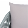 Safavieh Jorda 4Pc Steel and Fabric Living Set in Gray / Gray