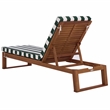 Safavieh Sophie Wood Lounger  in Natural /  Green