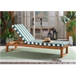 Safavieh Sophie Wood Lounger  in Natural /  Green