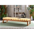 Safavieh Sophie Wood Lounger in Natural / Yellow