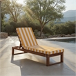 Safavieh Sophie Wood Lounger in Natural / Yellow