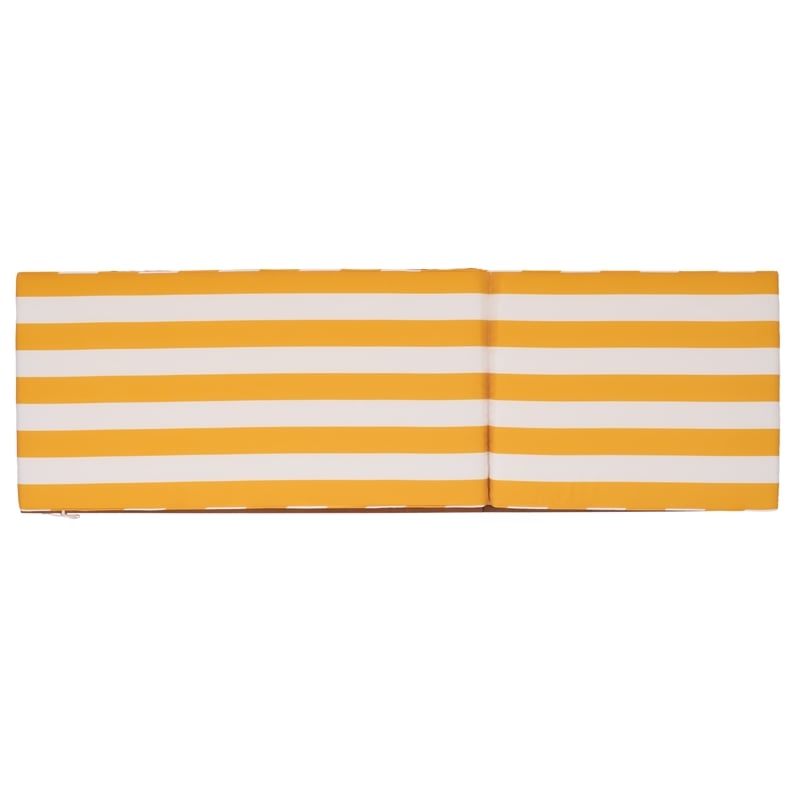 Safavieh Sophie Wood Lounger in Natural / Yellow