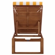 Safavieh Sophie Wood Lounger in Natural / Yellow