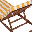 Safavieh Sophie Wood Lounger in Natural / Yellow