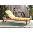 Safavieh Sophie Wood Lounger in Natural / Yellow