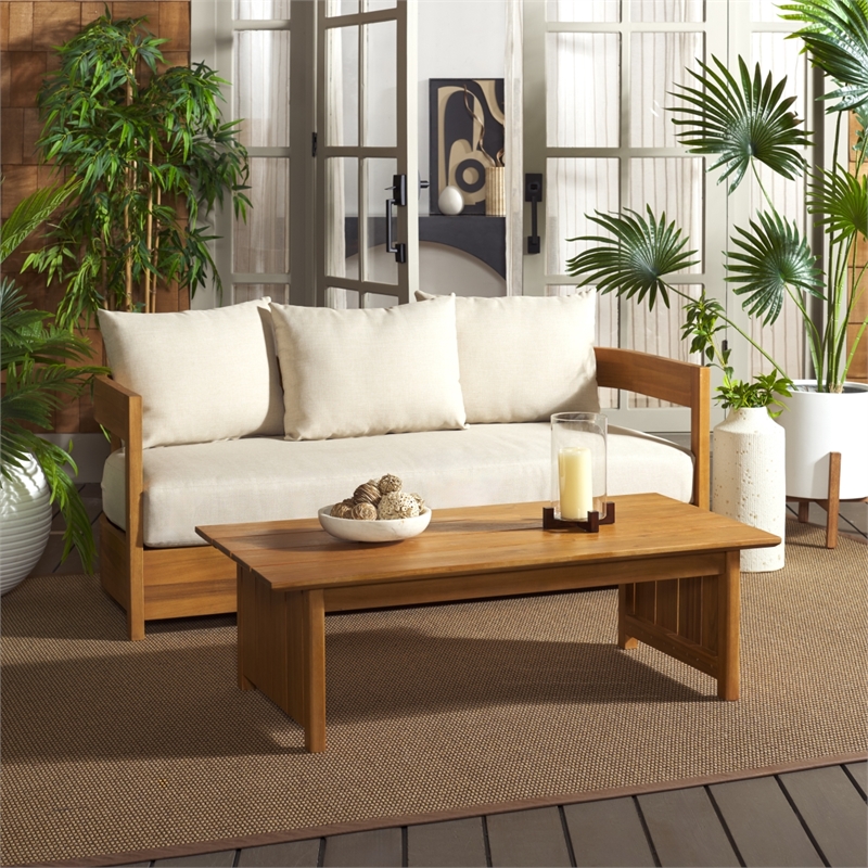 Safavieh Kento Wood Coffee Table  in Natural
