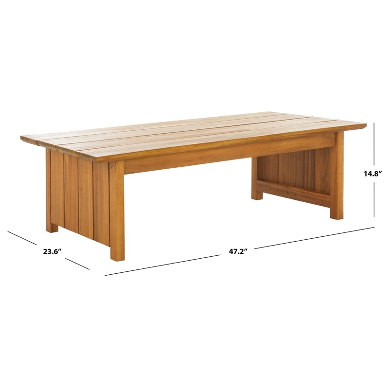 Safavieh Kento Wood Coffee Table  in Natural