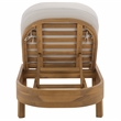 Safavieh Kento Wood Lounger  in Natural / Taupe