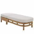 Safavieh Kento Wood Lounger  in Natural / Taupe