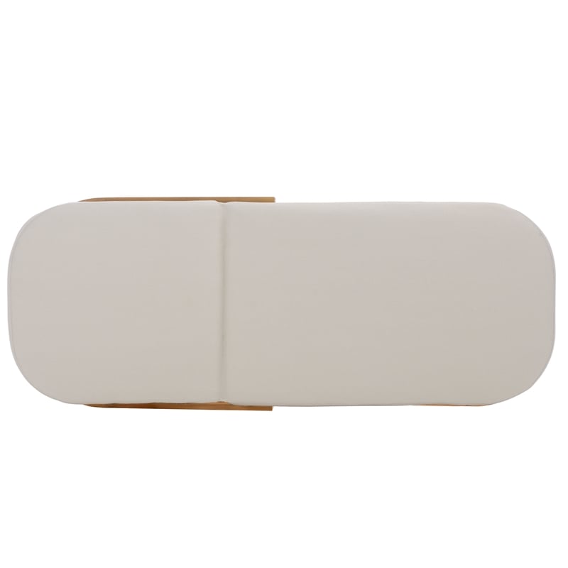 Safavieh Kento Wood Lounger  in Natural / Taupe