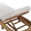 Safavieh Kento Wood Lounger  in Natural / Taupe