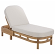 Safavieh Kento Wood Lounger  in Natural / Taupe