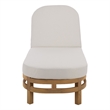 Safavieh Kento Wood Lounger  in Natural / Taupe