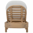 Safavieh Kento Wood Lounger in Oak / Ivory