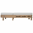 Safavieh Kento Wood Lounger in Oak / Ivory