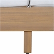 Safavieh Kento Wood Lounger in Oak / Ivory