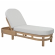 Safavieh Kento Wood Lounger in Oak / Ivory