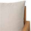 Safavieh Jackson Wood Armchair  in Natural / Taupe
