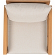 Safavieh Jackson Wood Armchair  in Natural / Taupe