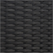 Safavieh Bassey 4Pc Wicker and Rattan Living Set in Black / Light Gray