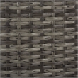 Safavieh Serapis Wicker and Rattan Trash Bin in Gray / Brown