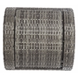 Safavieh Serapis Wicker and Rattan Trash Bin in Gray / Brown