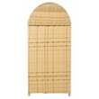 Safavieh Serapis Wicker and Rattan Trash Bin in Natural