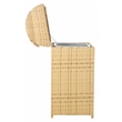 Safavieh Serapis Wicker and Rattan Trash Bin in Natural