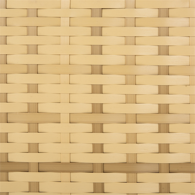 Safavieh Serapis Wicker and Rattan Trash Bin in Natural