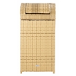Safavieh Serapis Wicker and Rattan Trash Bin in Natural