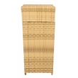 Safavieh Mazeli Wicker and Rattan Trash Bin in Natural