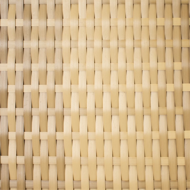 Safavieh Mazeli Wicker and Rattan Trash Bin in Natural
