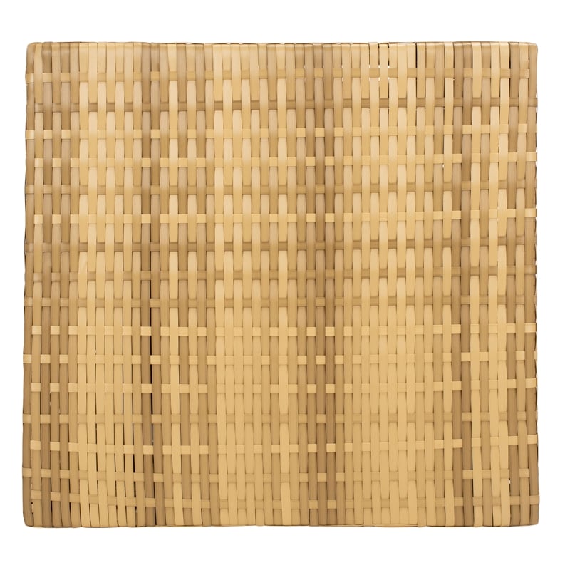 Safavieh Mazeli Wicker and Rattan Trash Bin in Natural