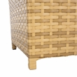 Safavieh Mazeli Wicker and Rattan Trash Bin in Natural