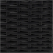 Safavieh Pramla Outdoor Wicker and Rattan Sette with Ottoman in Black/Light Gray
