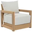 Safavieh Jackson Wood Armchair  in Oak / Ivory
