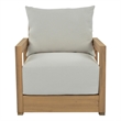 Safavieh Jackson Wood Armchair  in Oak / Ivory