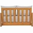 Safavieh Jackson Wood 2 Seater Sofa in Natural / Taupe