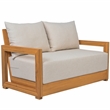 Safavieh Jackson Wood 2 Seater Sofa in Natural / Taupe