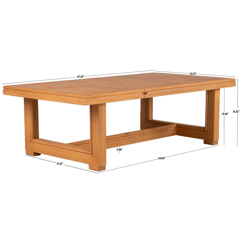 Safavieh Jackson Wood Coffee Table  in Natural