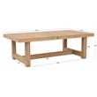 Safavieh Jackson Wood Coffee Table  in Oak