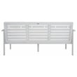 Safavieh Finnick Wood Outdoor Bench in Gray / Beige