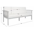 Safavieh Finnick Wood Outdoor Bench in Gray / Beige