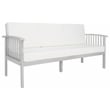 Safavieh Finnick Wood Outdoor Bench in Gray / Beige